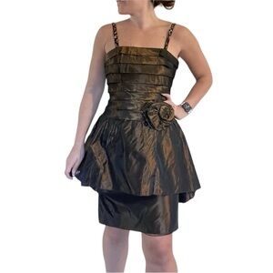 Jovani Cocktail Dress Brown